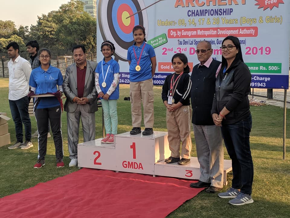 Gurugram Metropolitan Development Authority organized district level Archery Tournament in Dec 2019.